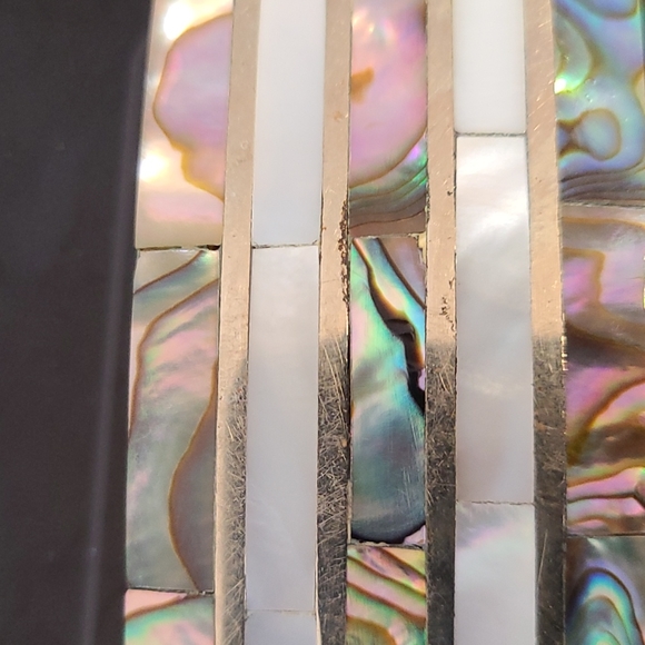 Vintage Abalone Hair Clip - Picture 3 of 7